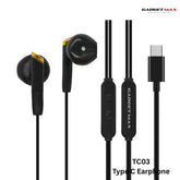Gadget Max - TC03 Type-C Wired Earphone - Black