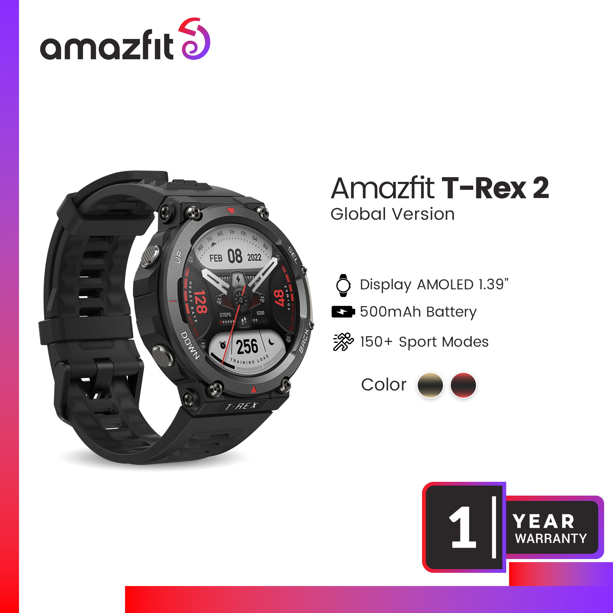 Amazfit T-Rex Pro / Amazfit Ares Siliconen / TPU Bandje in 2023