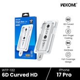 WEKOME - WTP-132 Magic Box 6D Curved HD Tempered Glass - iPhone 17 Pro