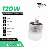 T-PRO - 120W 2 In 1 Solar & USB Emergency Charging Lamp ( 2400Ah )