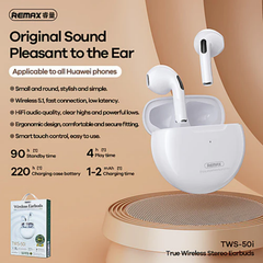 REMAX - TWS-50i Wireless Bluetooth Earbuds - Black