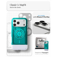 Spigen - Classic C1 Magfit Case For iPhone 17 Pro Max - Bondi Blue