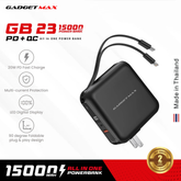 GADGET MAX GB23 AIO Pro Series 15000mAh All-in-One PD+QC Fast Charging Power Bank(PD 20W+QC 22.5W) - Black