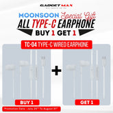 GADGET MAX - TC04 Type-C Wired Earphone - White