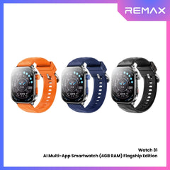 REMAX - Watch 31 AI Multi-App Smartwatch Flagship Edition (4GB RAM)