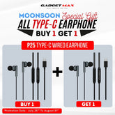 GADGET MAX - P25 Type-C Wired Earphone - Black