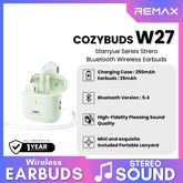 REMAX - Cozybuds W27 Starryue Series Bluetooth Wireless Earbuds - Green