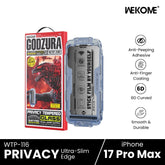 WEKOME - WTP-116 Godzur 6D Curved Privacy Tempered Glass - iPhone 17 Pro Max