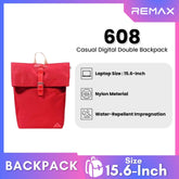 REMAX - 608 Casual Digital Double Backpack - Red