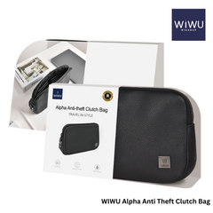 WIWU - Alpha Anti-Theft Clutch Bag - Black