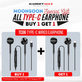 GADGET MAX - TC06 Type-C Wired Earphone - Black