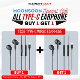 GADGET MAX - TC05 Type-C Wired Earphone - Black