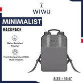 WIWU - Minimalist Backpack (15.6") - Grey