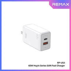 REMAX - RP-U53 Hoyin Series PD+QC GAN Charger (65W) - White