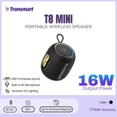 TRONSMART - T8 Mini Portable Wireless Bluetooth Speaker (16W) - Black