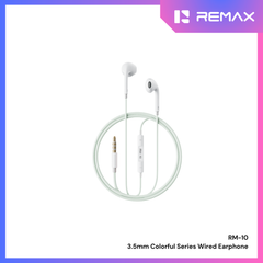 REMAX - RM-10 3.5mm Colorful Series Wired Earphone - Green