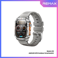 REMAX - Watch 30 AMOLED GPS Outdoor Smart Watch - Silver