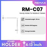 REMAX - RM-C07 Handy Holder For Mobile & Tablets ( 4-13 Inches ) - White