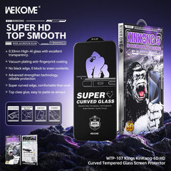 WEKOME - WTP-107 6D Curved HD Tempered Glass - iPhone 16 Pro Max