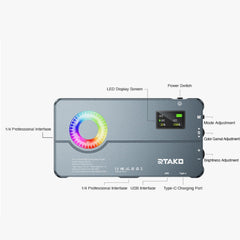 RTAKO - RDJ-03 Pocket RGB Photography Fill Light
