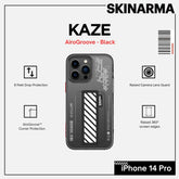 SKINARMA IPHONE 14 PRO KAZE AIRGROOVES PROTECTIVE CLEAR CASE WITH ELASTIC GRIPBAND