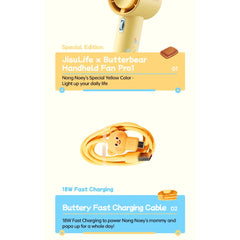 JisuLife - Handheld Fan Pro 1 ( 5000mAh ) - Butterbear Edititon