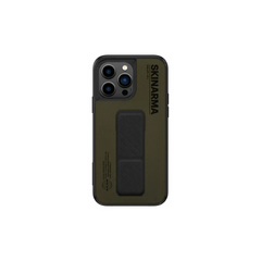 Skinarma iPhone 14 Pro (6.1") Gyo Series Leatherette Bumper - OLIVE