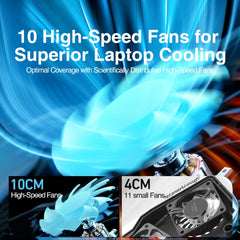 RTAKO - LZ-D11 10-core Laptop cooler