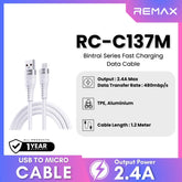 REMAX RC-C137M Bintrai Series 2.4A Fast Charging Data Cable For Micro (1.2M)