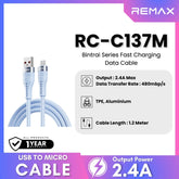 REMAX RC-C137M Bintrai Series 2.4A Fast Charging Data Cable For Micro (1.2M)