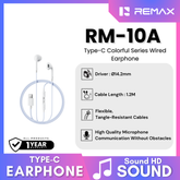 REMAX - RM-10A Type-C Colorful Series Wired Earphone - Blue