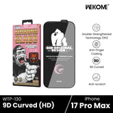 WEKOME - WTP-130 9D Curved Redlight HD Tempered Glass - iPhone 17 Pro Max