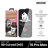 WEKOME - WTP-130 9D Curved Redlight HD Tempered Glass - iPhone 16 Pro Max
