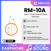REMAX - RM-10A Type-C Colorful Series Wired Earphone - Orange