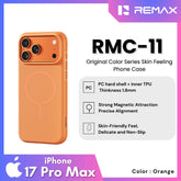 REMAX - RMC-11 iPhone 17 Pro Max Case ( Original Color Series ) - Orange