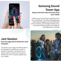SAMSUNG - Sound Tower MX-ST50F Party Speaker ( 240W ) - Black
