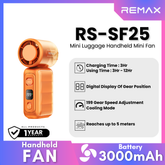 Remax-RS-SF25 MINI Luggage Handheld Mini Fan - Orange
