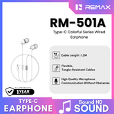 REMAX - RM-501A Type-C Wired Earphone - White