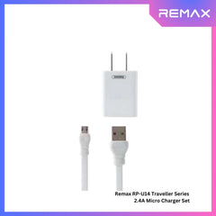 REMAX RP-U14 Traveller Series 2.4A Micro Charger Set (1 USB) - White
