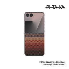 PITAKA - Ultra Slim ( Edge ) Case For Samsung Z Flip 7 - Sunset