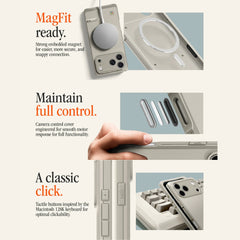 Spigen - Classic LS Magsafe Case For iPhone 17 Pro Max - Stone