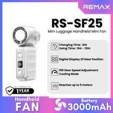Remax-RS-SF25 MINI Luggage Handheld Mini Fan - Silver