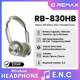 REMAX - RB-830HB Retro Wireless Portable Headphone - Green