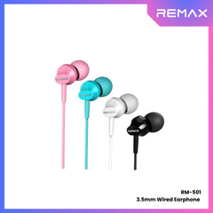 REMAX - RM-501 3.5mm Wired Earphone - Blue