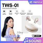 REMAX - TWS-01 Sleep True Wireless Stereo Music Talking WIreless Earbuds - Beige