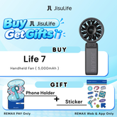 JisuLife - Handheld Fan Life 7 ( 5000mAh ) - Black