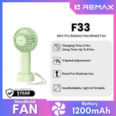 REMAX - F33 Mini Pro Bobbol Handheld Fan - Green