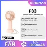 REMAX - F33 Mini Pro Bobbol Handheld Fan - Pink