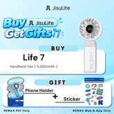 JisuLife - Handheld Fan Life 7 ( 5000mAh ) - Light Grey