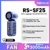 Remax-RS-SF25 MINI Luggage Handheld Mini Fan - Blue